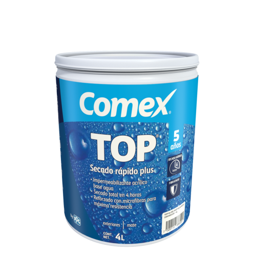 COMEX TOP® Secado Rápido Plus 5 años 4 Litros Terracota