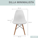 LINIUM Silla Minimalista Blanco