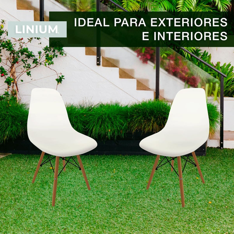 LINIUM Silla Minimalista Blanco