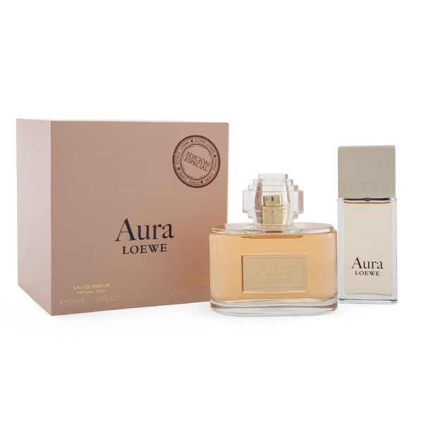 Set  Aura Loewe 2 Pzs 120 ml EDP Spray/ 30 ml EDP