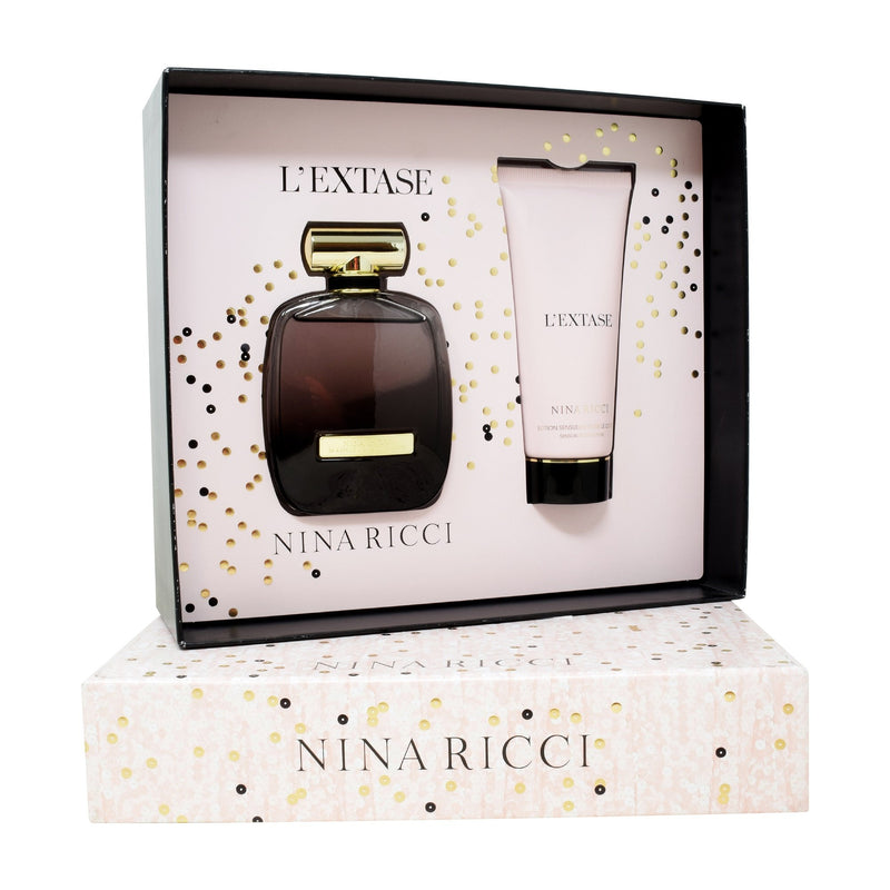 Set  Nina Ricci L´Extase 2Pzs 80ml EDP Spray/ Body Lotion 100ml