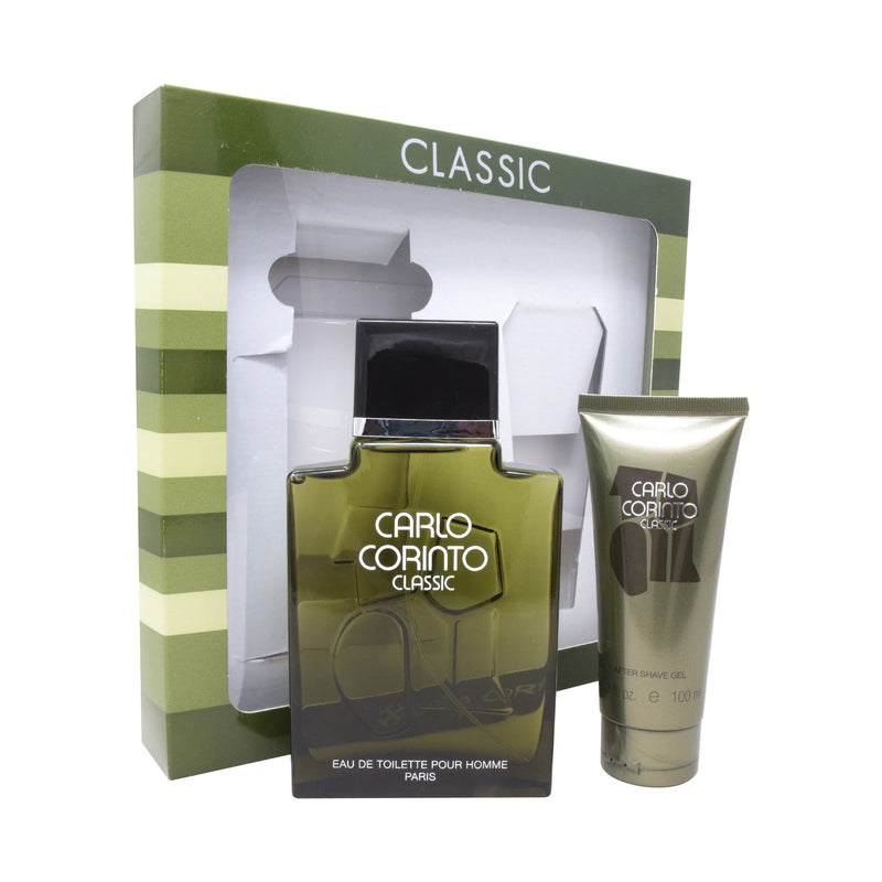 Carlo Corinto Set para Caballero Classic Fragancia 200 ml EDT Spray/ After Shave 100 ml