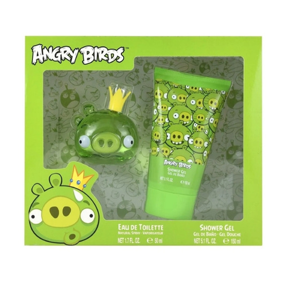 Angry Birds Set para Niño King Pig 2 Piezas: Fragancia 50 ml EDT Spray, Shower Gel 150 ml Envío Gratis a Todo México