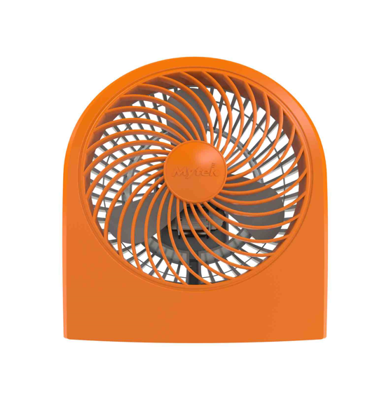 Etronic Mytek Ventilador de Escritorio o Piso Plástico 9" 3199 Naranja Envío Gratis a Todo México