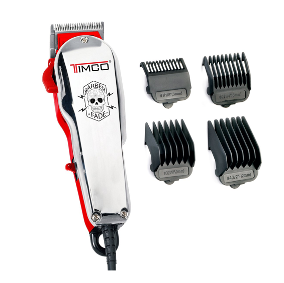 TIMCO Máquina de Corte Profesional para Cabello Clipper HC-222 Blanco con Rojo Envío Gratis a Todo México