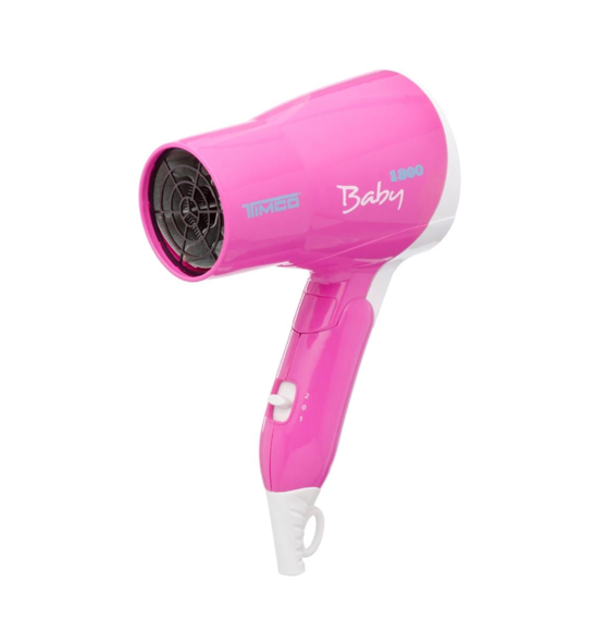 TIMCO Secadora para Cabello Plegable Baby Portátil TRA-1800R Rosa Envío Gratis a Todo México