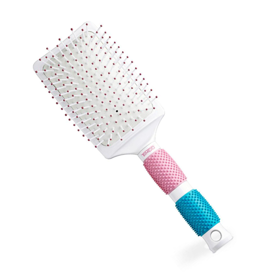 TIMCO Cepillo Easy Brush Paleta Grande CG03 Blanco con Azul y Rosa Envío Gratis a Todo México