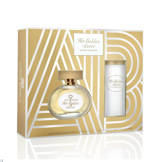 Antonio Banderas Set para Dama Her Golden Secret 80 ml/150 ml