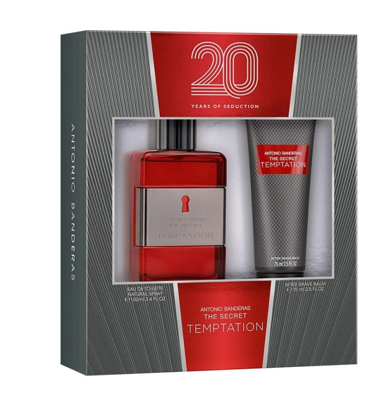 Antonio Banderas Set para Caballero The Secret Temptation 20 Years Loción 100 ml / After Shave 75 ml