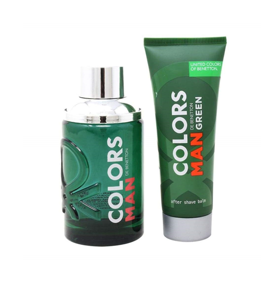 United Colors of Benetton Set para Caballero Green Man Loción 100 ml / After Shave 75 ml