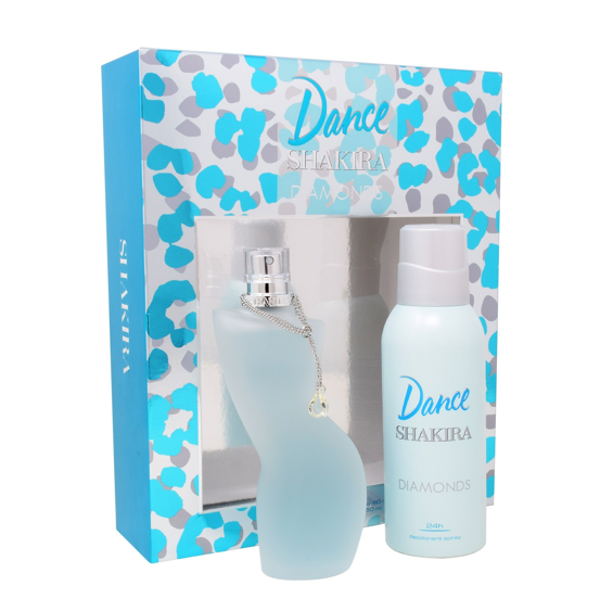 Shakira Set para Dama Dance Diamonds Fragancia 80 Ml EDT Spray / Desodorante 150 Ml Spray Envío Gratis a Todo México