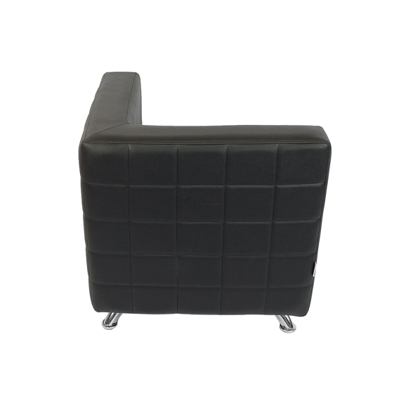 LETMEX Sillón de Espera (1 pieza) W25 Negro Envío Gratis a Todo México