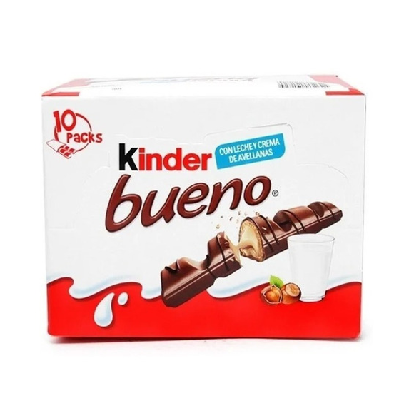 Kinder Chocolate Kinder Bueno Paquete con 10 Piezas Envío Gratis a Todo México