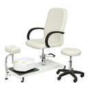 LETMEX Set de Pedicure con Silla Hidráulica LET-2302B Blanca Envío Gratis a Todo México