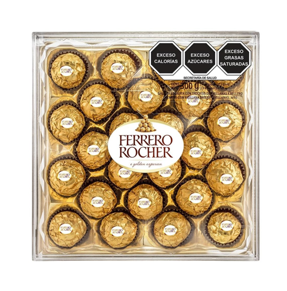 Ferrero Rocher Chocolate con Avellana Paquete con 24 Piezas Envío Gratis a Todo México