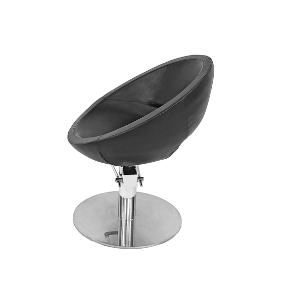 LETMEX Silla para Estética o Barbería con Base Oval B131 Negra Envío Gratis a Todo México