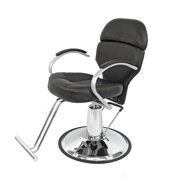 LETMEX Silla para Estética o Barbería con Base Oval LET-2206N Negra Envío Gratis a Todo México