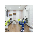 LETMEX Silla para Estética o Barbería Neumática Infantil Gatito E05-A Azul Envío Gratis a Todo México