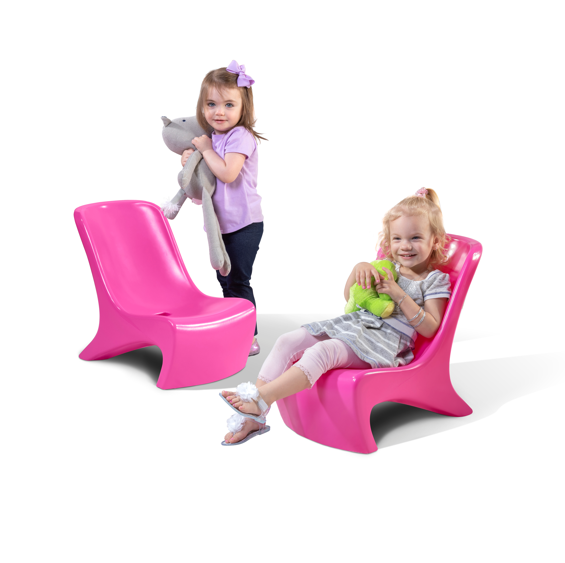 Step2 Juego de 2 Sillas para Niños Junior Chic Raspberry 495902 Rosa Envío Gratis a Todo México