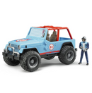 Bruder Jeep Cross Country Racer con Piloto 2541 Azul Envío Gratis a Todo México