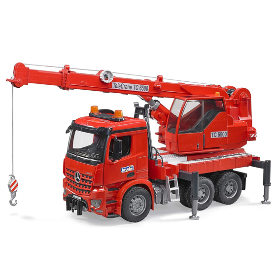 Bruder Grúa TMB Crane Truck 3675 Rojo Envío Gratis a Todo México