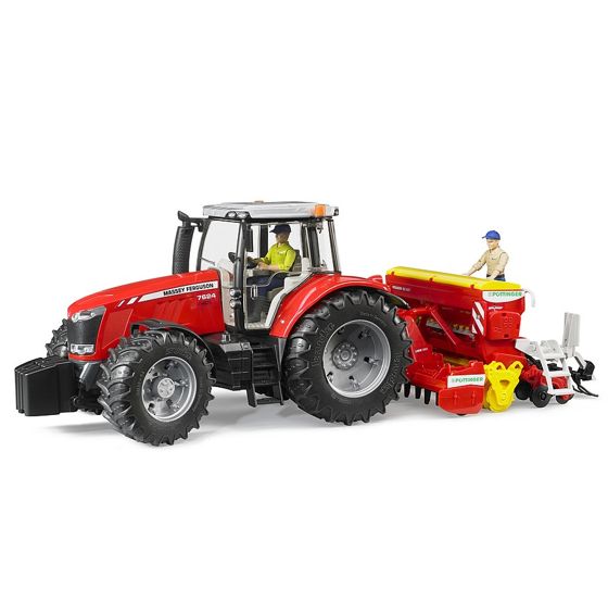 Bruder Tractor Massey Ferguson 3046 Rojo con Negro Envío Gratis a Todo México