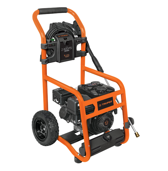 Truper Hidrolavadora con Motor a Gasolina 2,800 PSI LAGAS-2800 Negro con Naranja