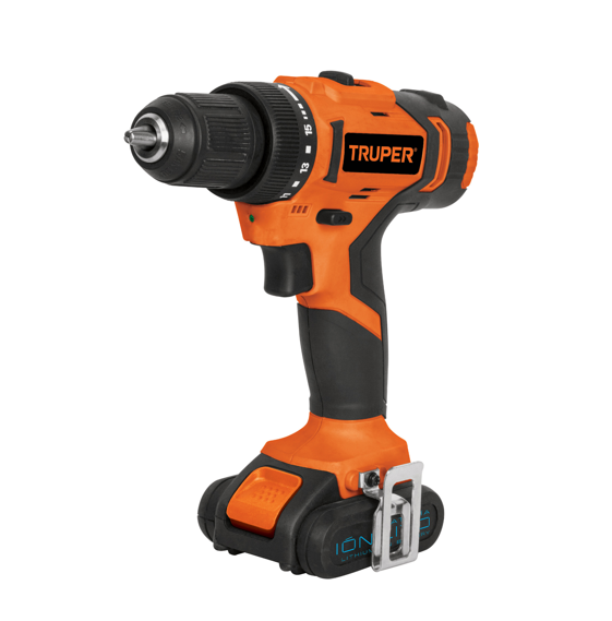 Truper Taladro Inalámbrico Profesional 3/8" 12 V TALI-12A2 Naranja con Negro