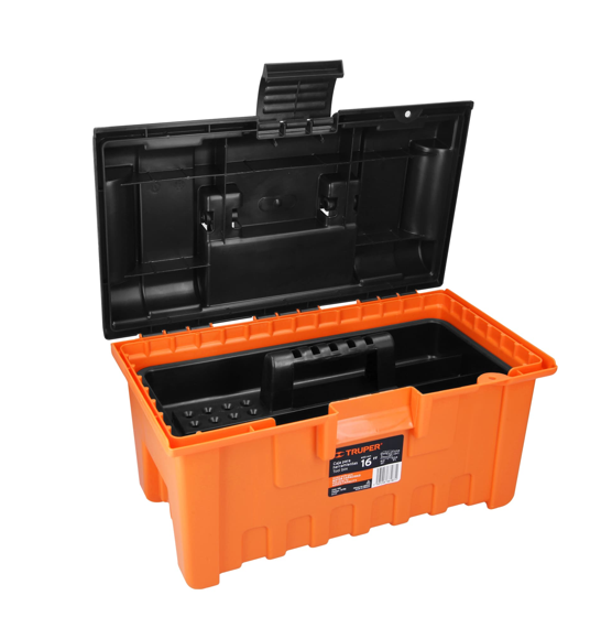 Truper Caja de Herramienta 16" CHA-16N Naranja con Negro Envío Gratis a Todo México