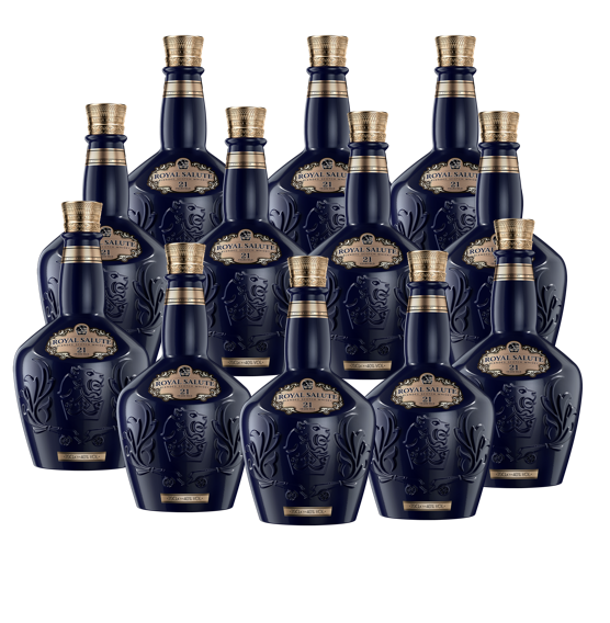 Royal Salute Caja con 12 Piezas Whisky 21 Años 700 ml