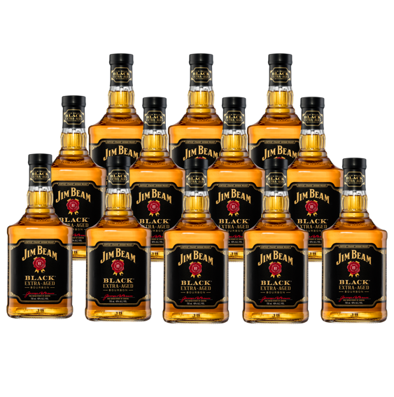 Bourbon Caja con 12 Piezas Whisky Jim Beam 750 ml