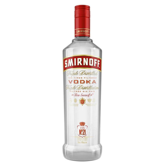 SMIRNOFF Caja con 12 Piezas Vodka 750 ml