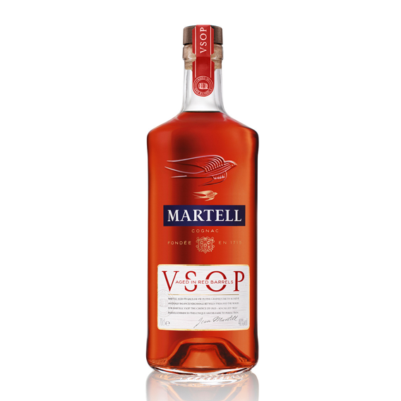 Martell Caja con 12 Piezas Cognac VSOP 700 ml