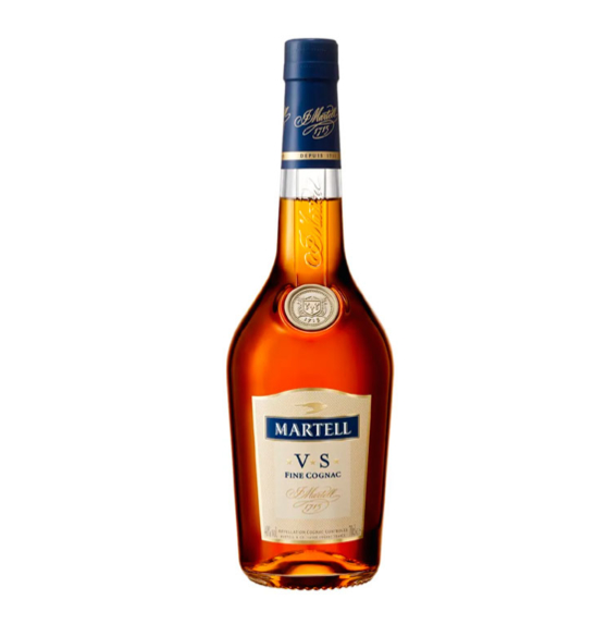 Martell Caja con 12 Piezas Cognac VS 700 ml