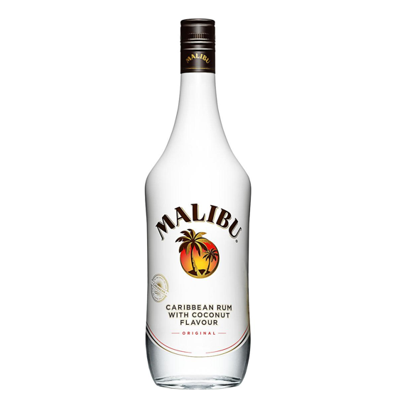 Malibu Caja con 12 Piezas Ron Coconut 1000 ml