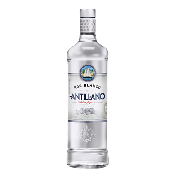 Antillano Caja con 12 Piezas Ron Blanco 1000 ml