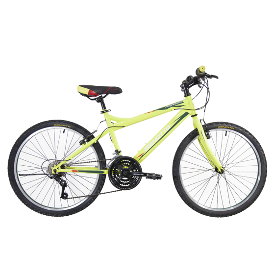 Benotto Kit Bicicleta para Hombre PROGRESSION R24 21V. Frenos ”V” Acero Verde Limón + Casco BENOTTO Montaña HW-1 Negro + Luz Trasera USB Blanca Envío Gratis a Todo México