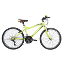 Benotto Kit Bicicleta para Hombre PROGRESSION R24 21V. Frenos ”V” Acero Verde Limón + Casco BENOTTO MTB HW-1 TOURMALET Azul + Luz Trasera USB Azul Envío Gratis a Todo México