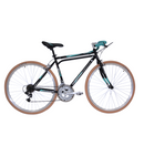 Benotto Kit Bicicleta para Hombre SUPER TURISMO R28 12V. Freno Horquilla, Acero Negro/Aqua + Casco BENOTTO BMX MTV12 Azul Matte Rayado + Luz Trasera USB Azul Envío Gratis a Todo México