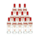 SMIRNOFF Caja con 12 Piezas Vodka 1000 ml