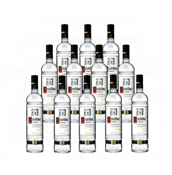 Ketel One Caja con 12 Piezas Vodka 750 ml