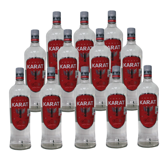 Karat Caja con 12 Piezas Vodka 1000 ml