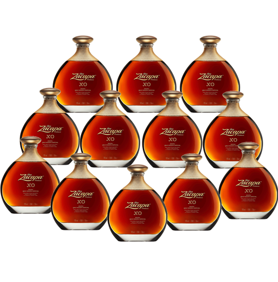 Zacapa Centenario Caja con 12 Piezas Ron XO 750 ml