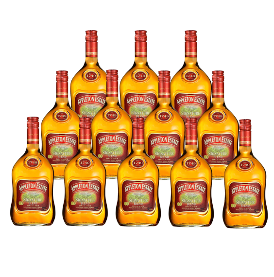 Appleton Caja con 12 Piezas Ron Estate Signature Blend XV 750 ml