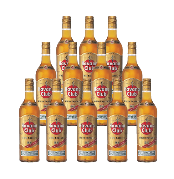 Havana Club Caja con 12 Piezas Ron Añejo Especial 700 ml