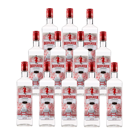 Beefeater Caja con 12 Piezas Ginebra 750 ml