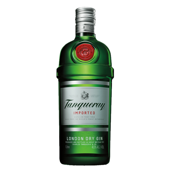 Tanqueray London Dry Caja con 12 Piezas Ginebra 1000 ml