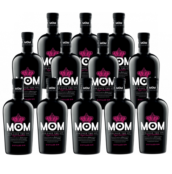 MOM Caja con 12 Piezas Ginebra 700 ml