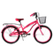 Benotto Kit Bicicleta para Niña Cross LAYLA R20 1V. Frenos ”V” con Canastilla Acero Rosa Neón + Casco GIRO Montaña TREMOR Rosa + Luz Trasera USB Rosa Envío Gratis a Todo México