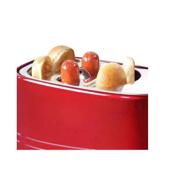 Nostalgia Tostador Retro para Hot Dog HDT600RETRORED Rojo